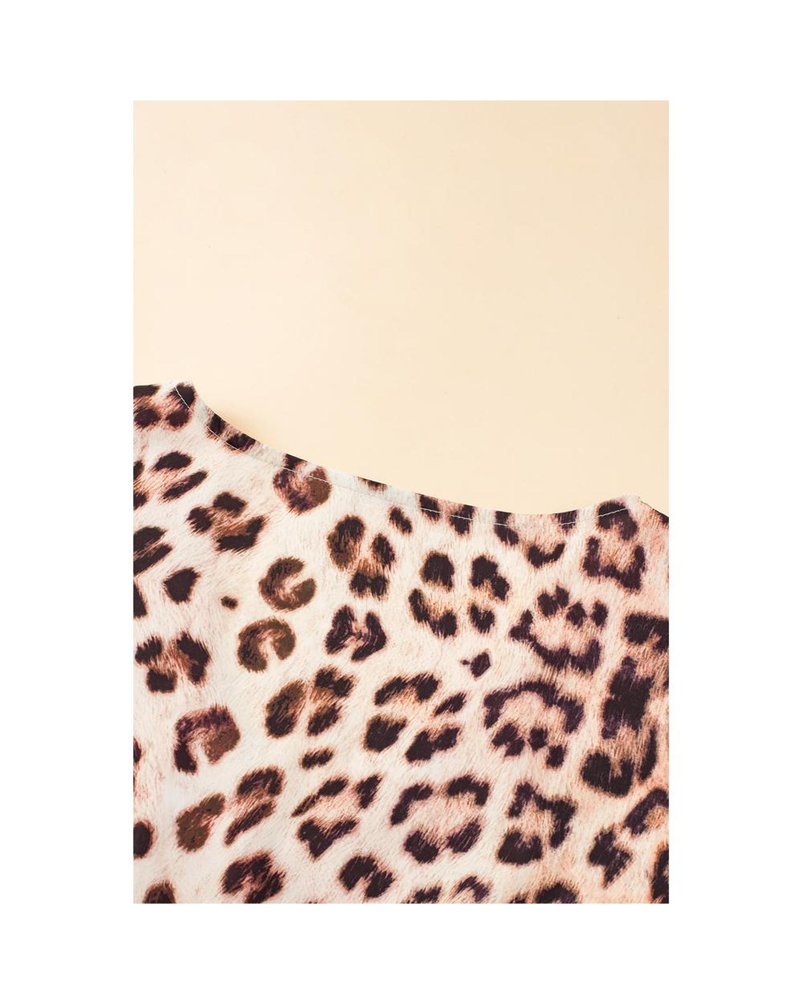 Azura Exchange Bright Pink Leopard Colorblock Patchwork Bubble Sleeve Maxi Dress - Picture 29 of 44