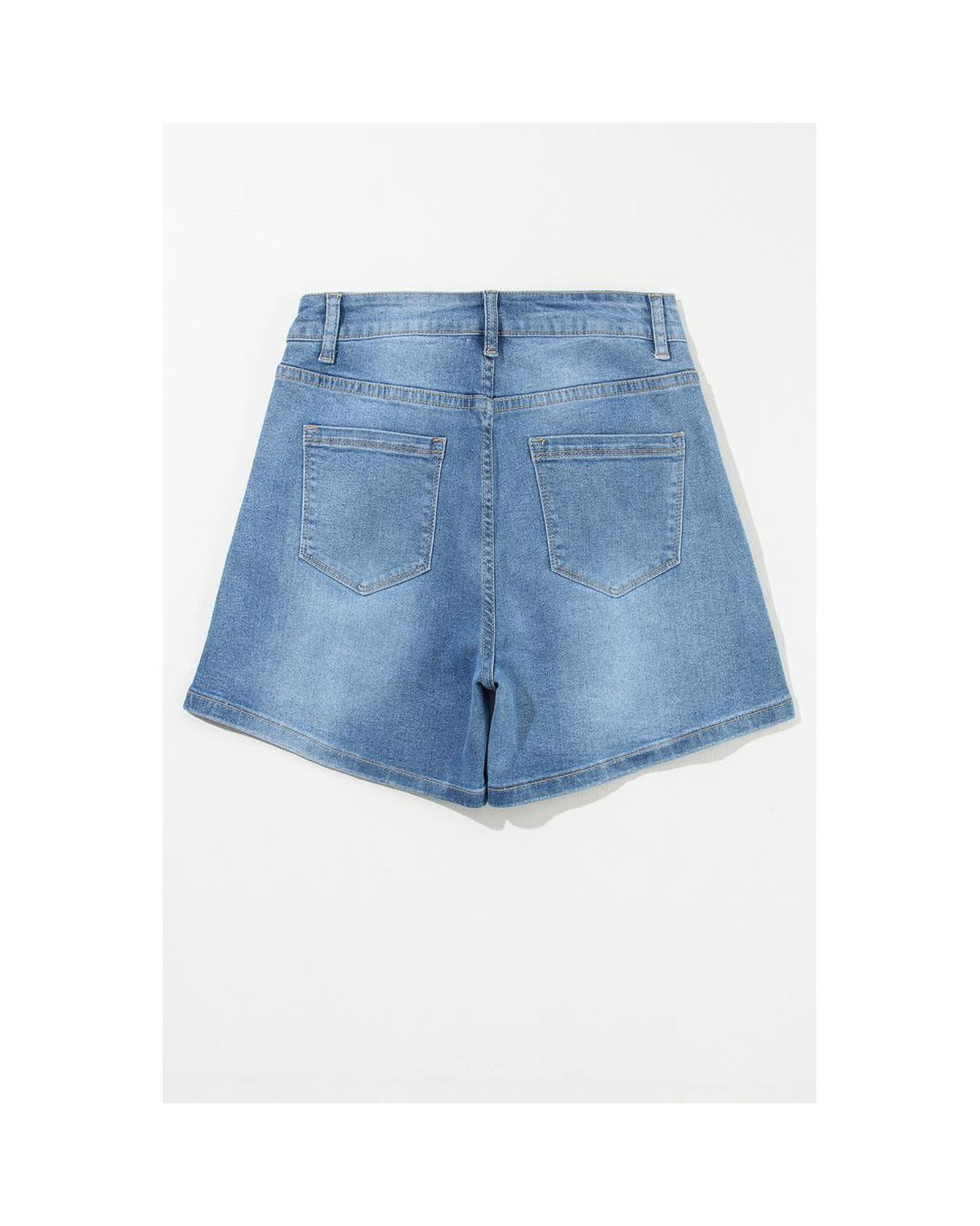 Azura Exchange Denim Shorts with Embellishments Casual Summer Bottoms - Picture 18 of 21