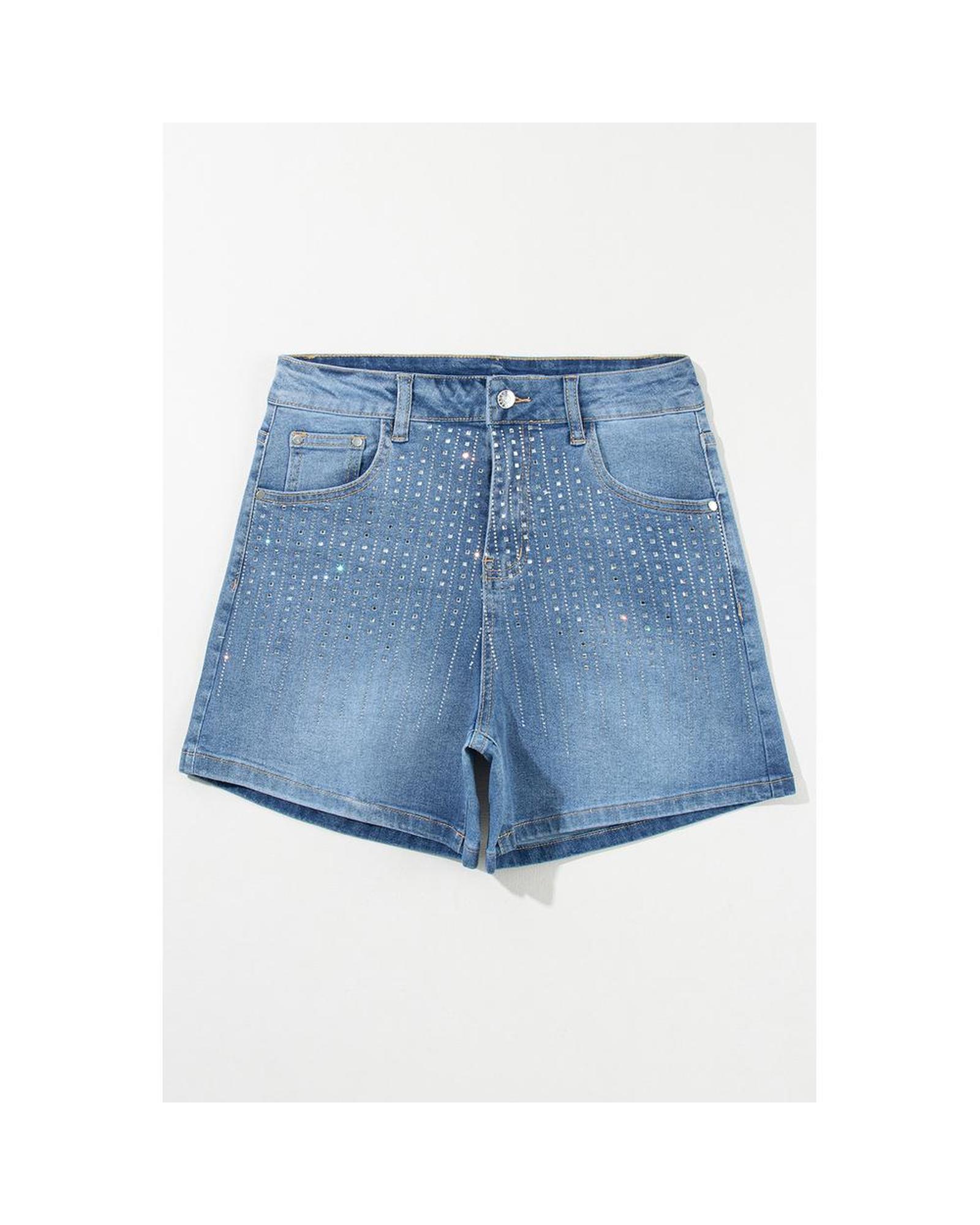 Azura Exchange Denim Shorts with Embellishments Casual Summer Bottoms - Picture 19 of 21