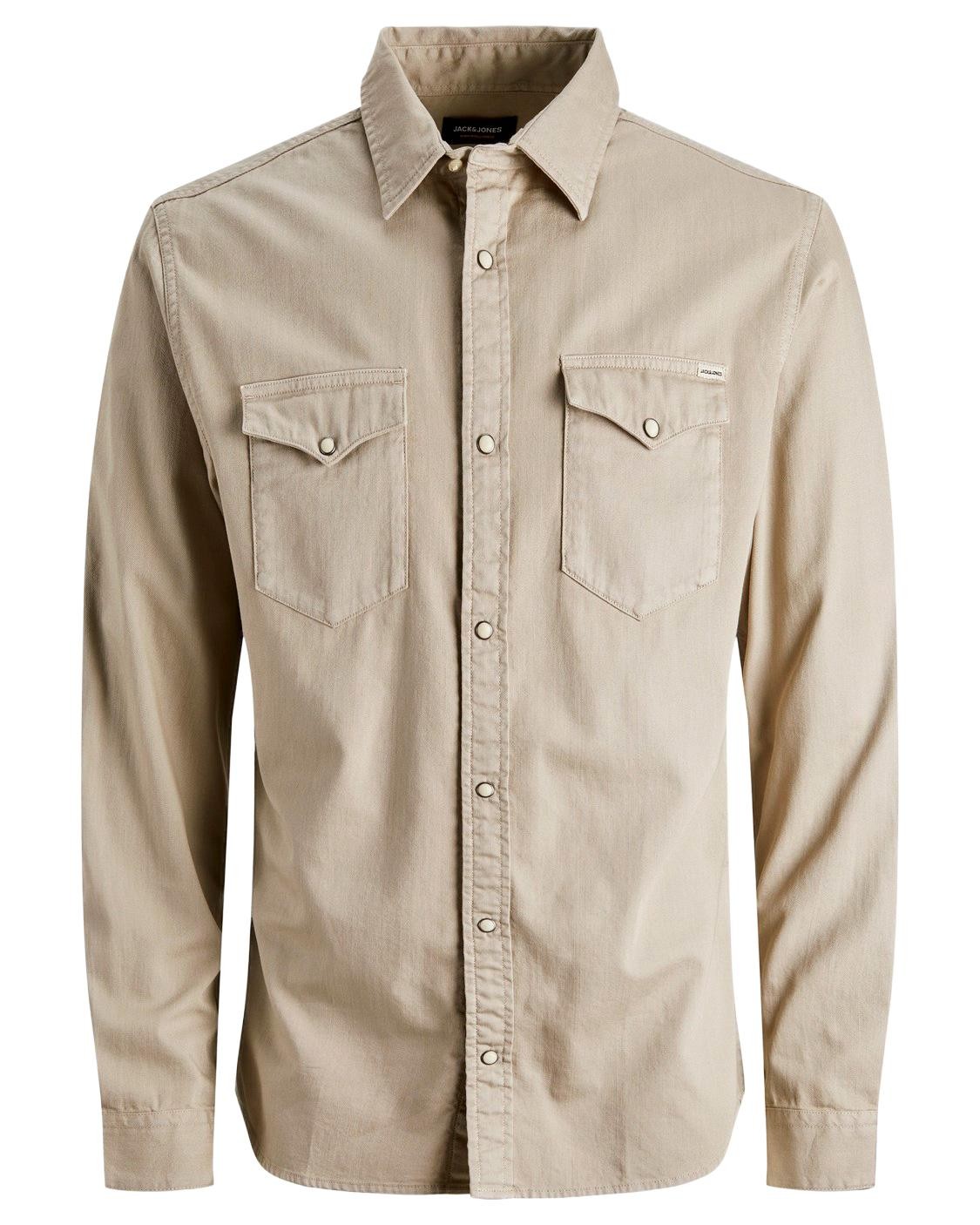 Beige Mens Shirt