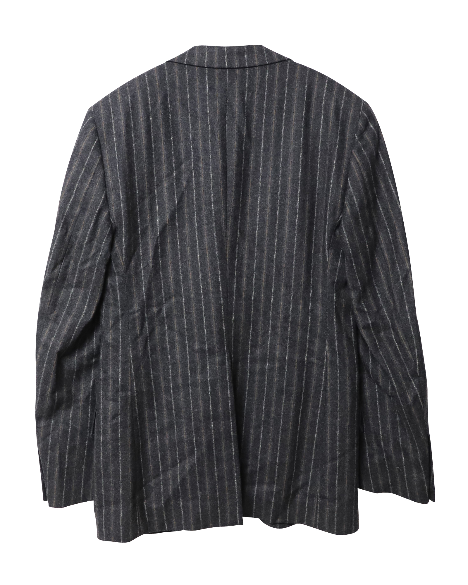 Classy Grey Wool Single-Breasted Jacket