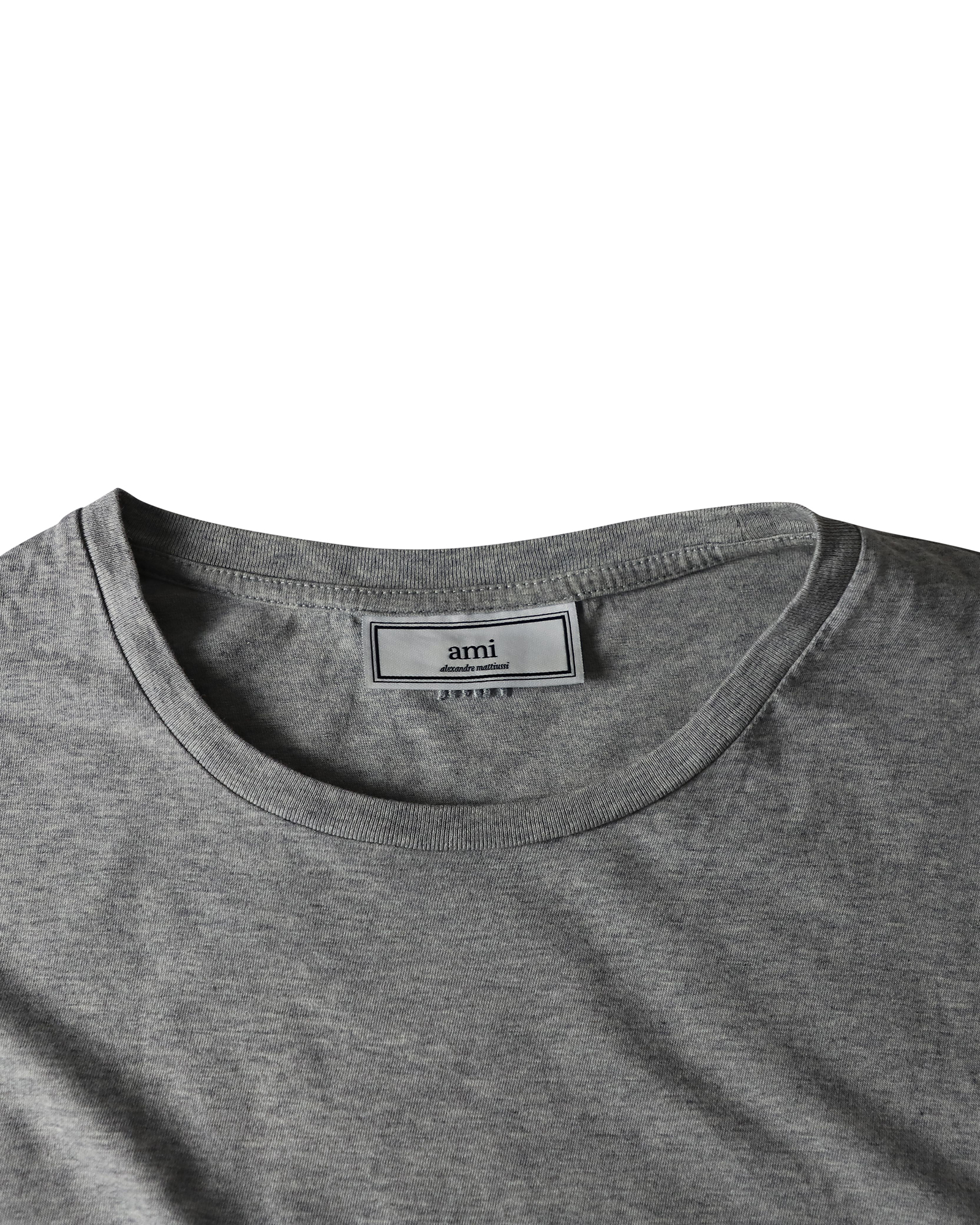 Grey Cotton Basic T-shirt