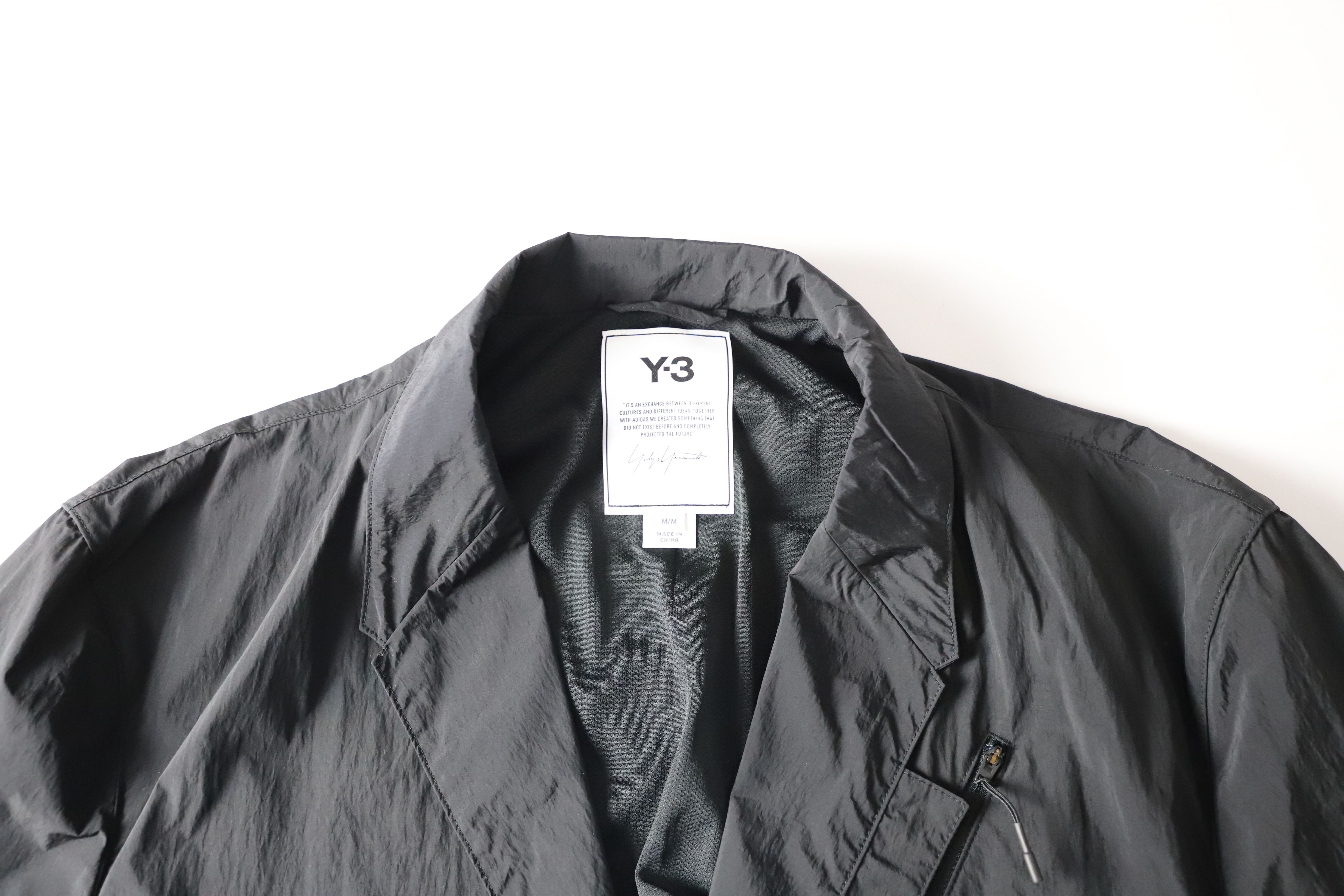 Classic Black Nylon Blazer Jacket