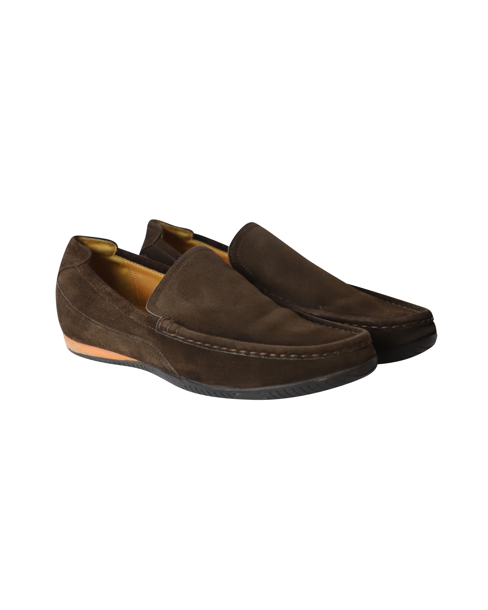 Brown Suede Classic Loafers