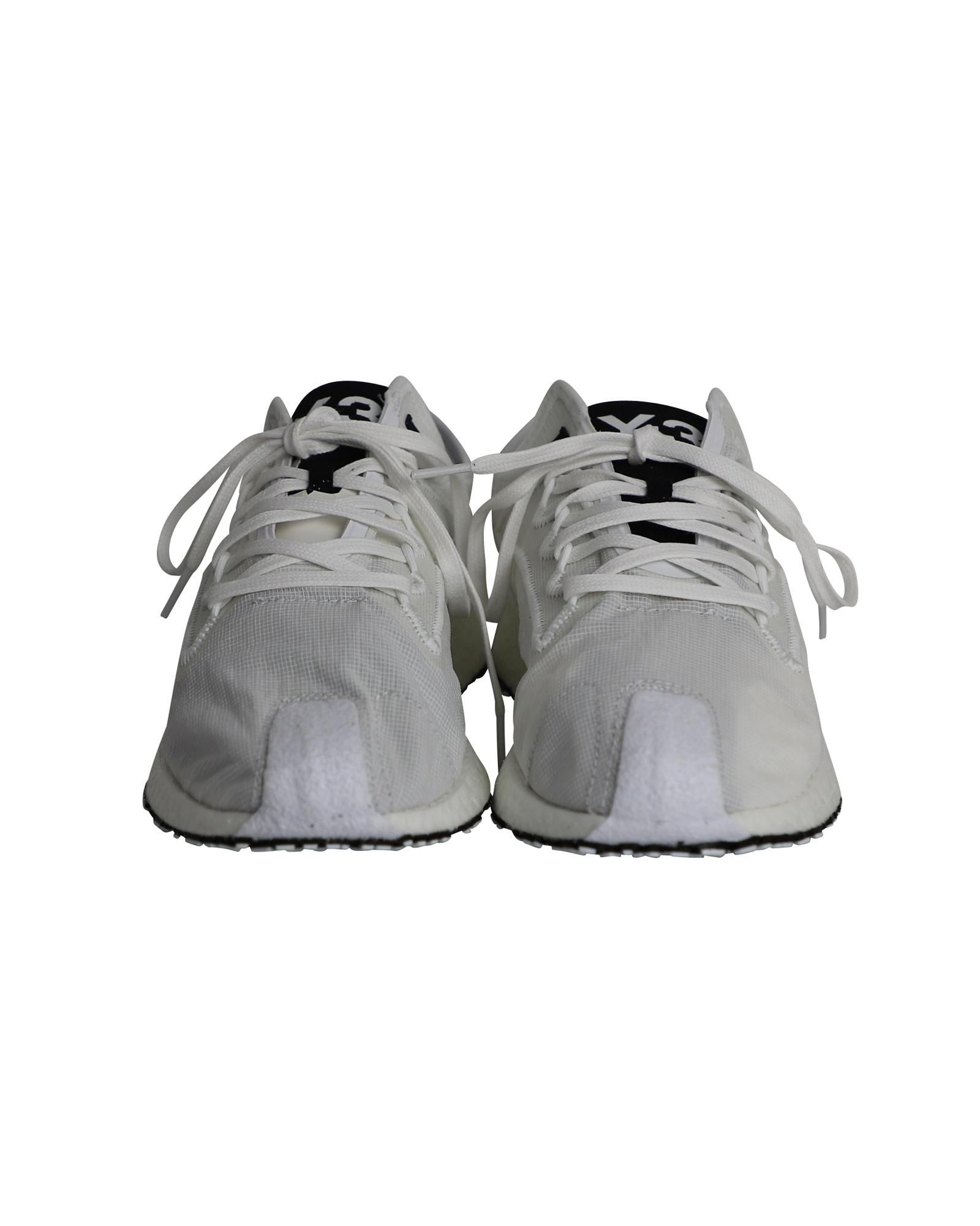 Lightweight White Low Top Sneakers with Boost Cushioning