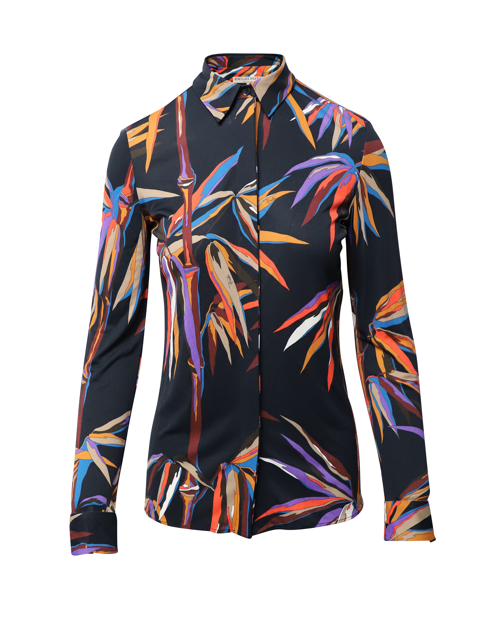 Vibrant Emilio Pucci Printed Silk Shirt