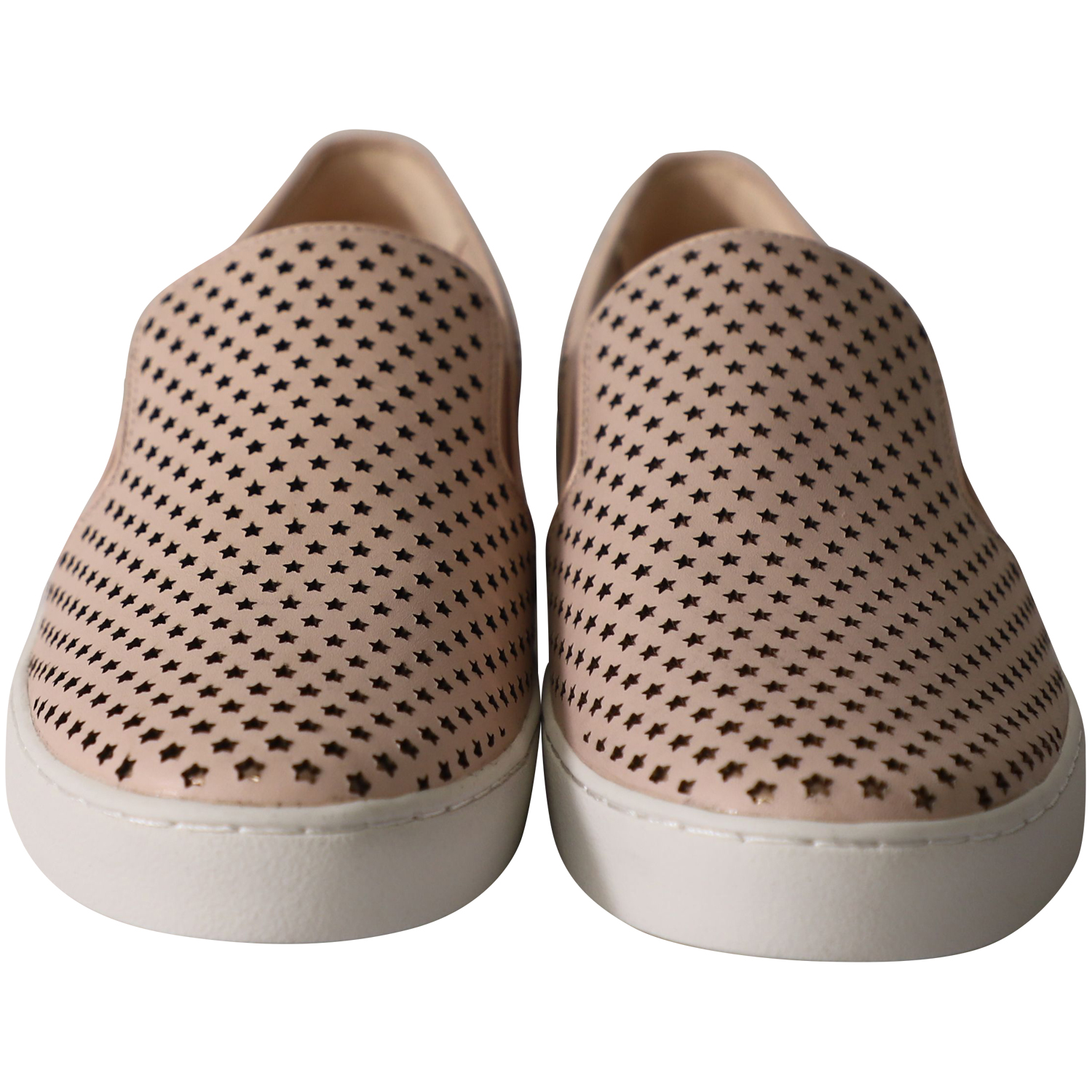 Pink Slip-On Sneakers with Polished Logo Hardware